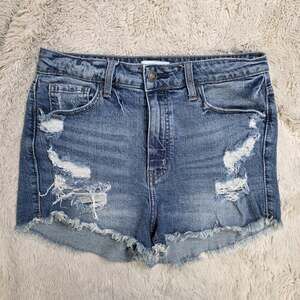 Studio Blue Denim Shorts Size 29 Blue Cut Off Distressed High Rise